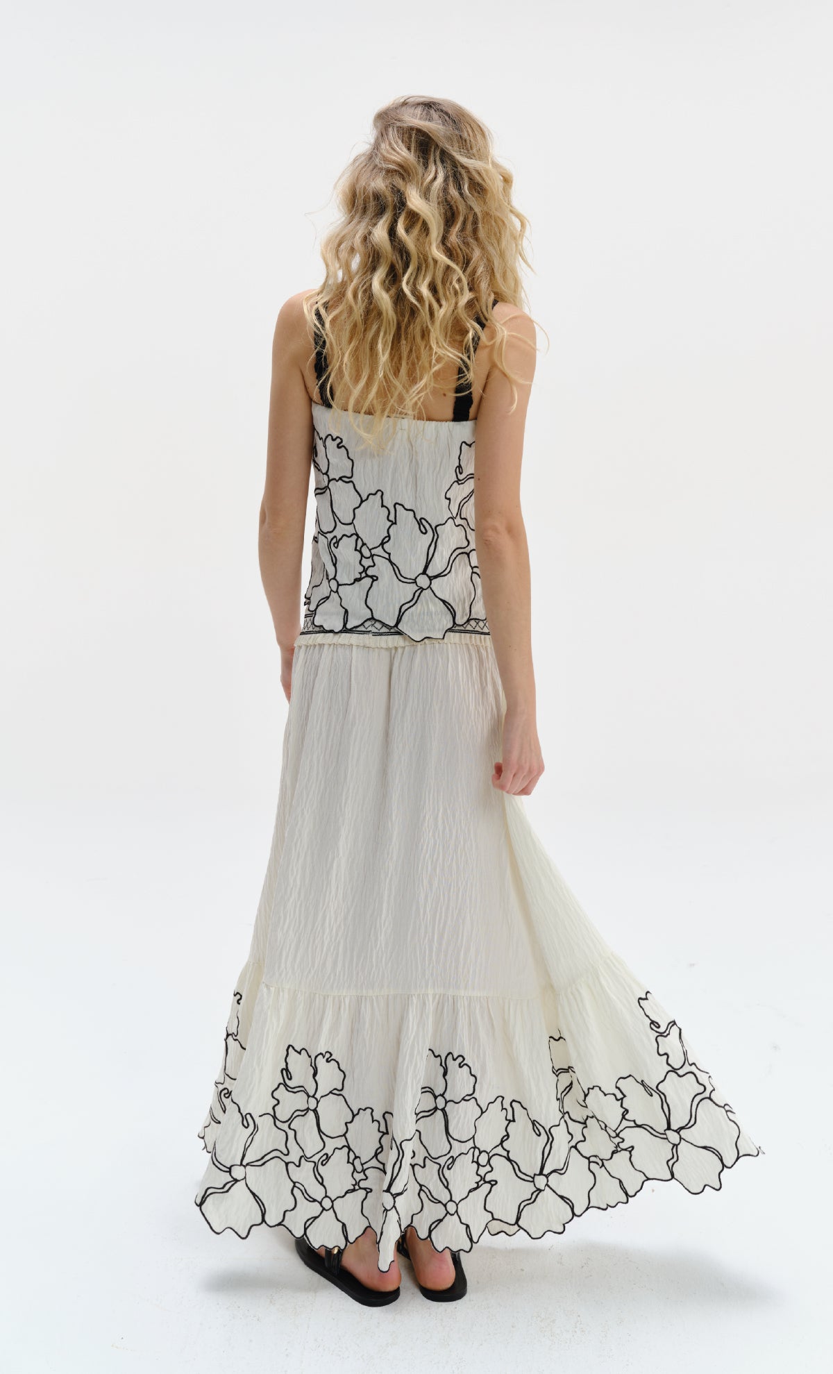 Midi Skirt Parmarola Ivory - Beluga Mare