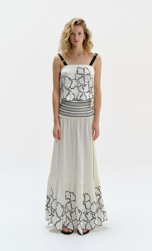 Crop Top Isquia Ivory - Beluga Mare