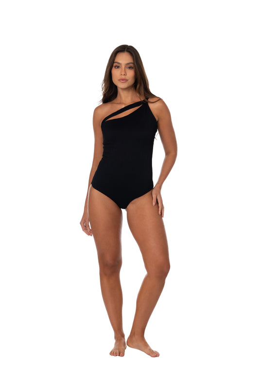 Asymmetric One Shoulder One Piece