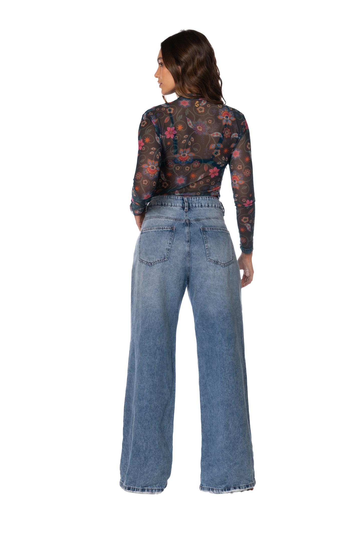 Jade Mesh Long Shirt